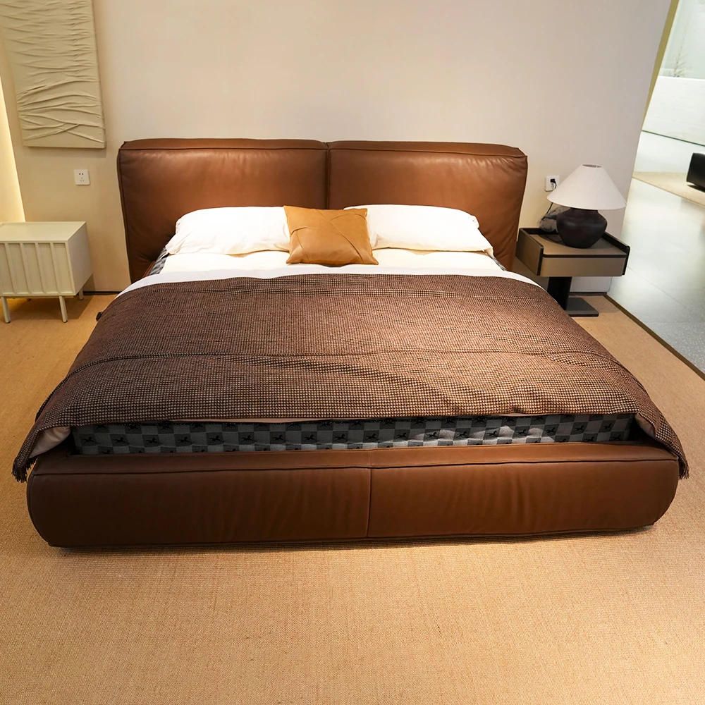 #Italian Style Home King Queen Size Leather Bed Modern Luxury Furniture Bedroom Leather Bed
#Italian Style Home King Queen Size Leather Bed Modern Luxury Furniture Bedroom Leather Bed