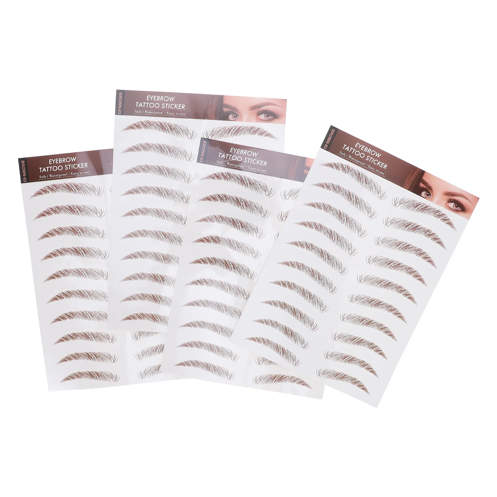 4Pcs 6D Hair-Like Eyebrow Tattoo Stickers Waterproof False Eyebrows Reusable Natural Look Grooming Tool for Women Face Shape
4Pcs 6D Hair-Like Eyebrow Tattoo Stickers Waterproof False Eyebrows Reusable Natural Look Grooming Tool for Women Face Shape