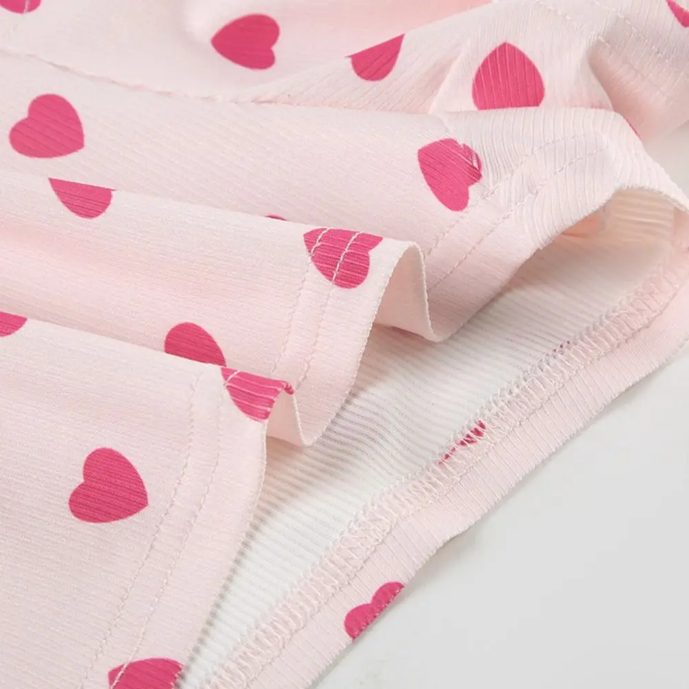 Soft Sweet Short Sleeve Pajamas Set Heart Euffle Camisole Shorts Nightdress Thin Homewear Two Pieces Nightwear Indoor
Soft Sweet Short Sleeve Pajamas Set Heart Euffle Camisole Shorts Nightdress Thin Homewear Two Pieces Nightwear Indoor