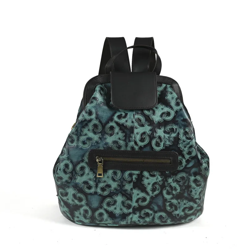 Leather backpack women's new fashion trend large capacity versatile first layer cowhide backpack fashion simple leisure business
Leather backpack women's new fashion trend large capacity versatile first layer cowhide backpack fashion simple leisure business