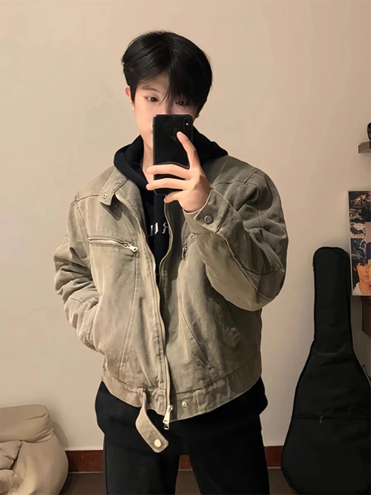 Винтажная мужская рабочая одежда Jaet American Harleston Baseball Jaet Cool And Haome Motorcycle Sle на осень
Винтажная мужская рабочая одежда Jaet American Harleston Baseball Jaet Cool And Haome Motorcycle Sle на осень