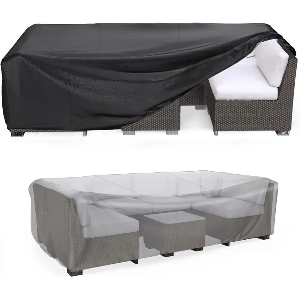 Patio Furniture Covers Waterproof, Outdoor Sectional Sofa Set Cover Heavy Duty 600D Table And Chair Set Cover 118"" L× 57"" W×
Patio Furniture Covers Waterproof, Outdoor Sectional Sofa Set Cover Heavy Duty 600D Table And Chair Set Cover 118"" L× 57"" W×