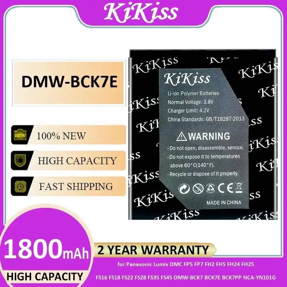 Battery Dmw-BCK7E For Panasonic Lumix Dmc FP5 FP7 FH2 FH5 FH24 FH25 FS16 FS18 FS22 FS28 FS35 FS45 Dmw-BCK7 BCK7PP Nca-YN101G
Battery Dmw-BCK7E For Panasonic Lumix Dmc FP5 FP7 FH2 FH5 FH24 FH25 FS16 FS18 FS22 FS28 FS35 FS45 Dmw-BCK7 BCK7PP Nca-YN101G