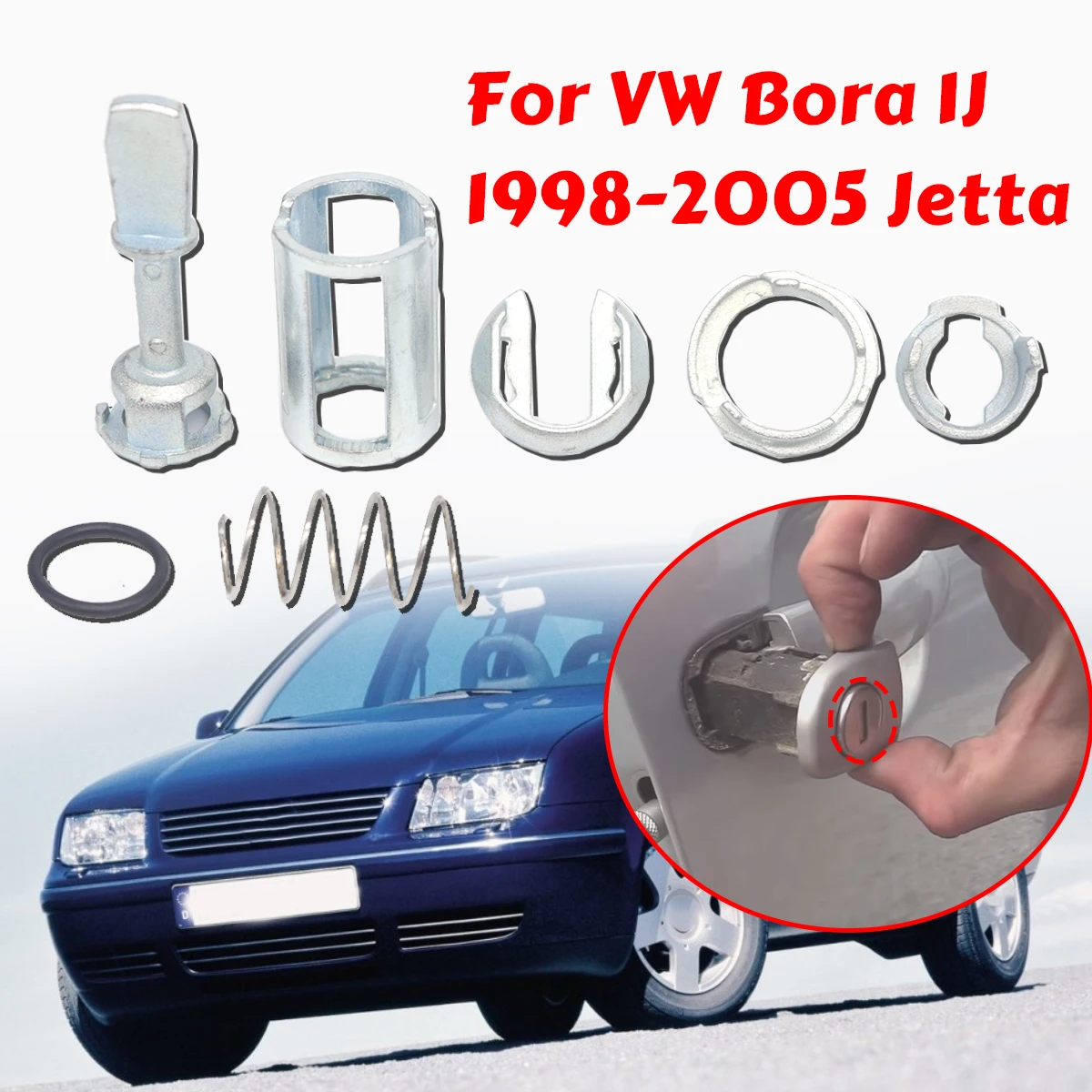 For VW Polo 6N 2001-2009 Car Front Door Handle Lock Closing Cylinder Barrel Paddle Seal Repair Kit Tool 44.4MM Accessories Parts
For VW Polo 6N 2001-2009 Car Front Door Handle Lock Closing Cylinder Barrel Paddle Seal Repair Kit Tool 44.4MM Accessories Parts