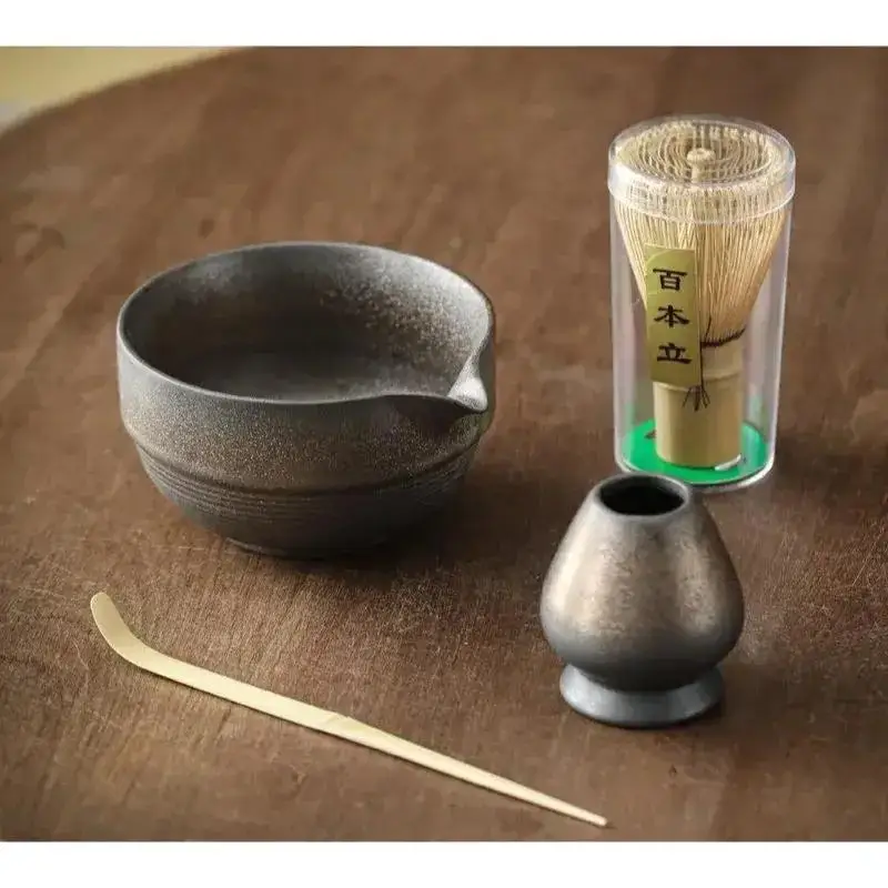 Handmade Ceramic Matcha Set with Spout – Includes Matcha Bowl, Bamboo Chasen Whisk, Whisk Holder, and Bamboo Chashaku Scoop
Handmade Ceramic Matcha Set with Spout – Includes Matcha Bowl, Bamboo Chasen Whisk, Whisk Holder, and Bamboo Chashaku Scoop