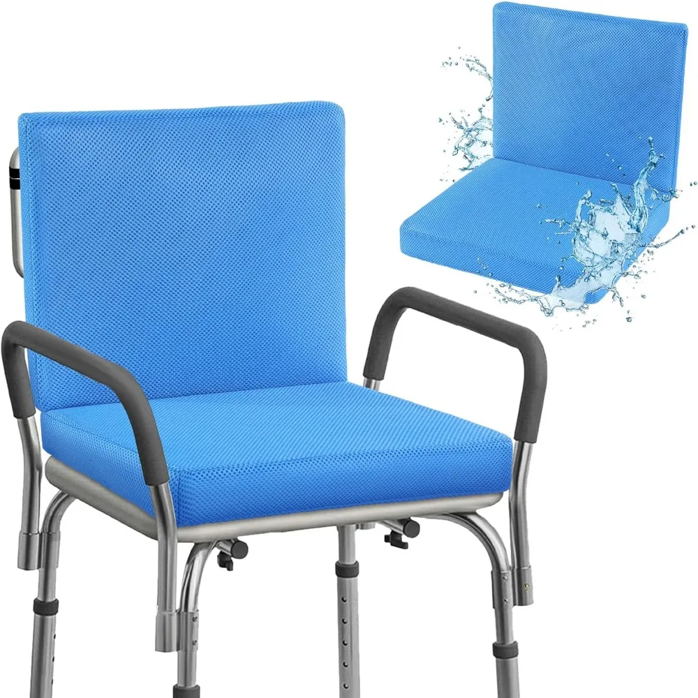 Подушка для сиденья для душа, коврик для стульев для душа с подушкой для спинки, нескользящая быстросохнущая подушка для стула для ванны с крючком,
Подушка для сиденья для душа, коврик для стульев для душа с подушкой для спинки, нескользящая быстросохнущая подушка для стула для ванны с крючком,