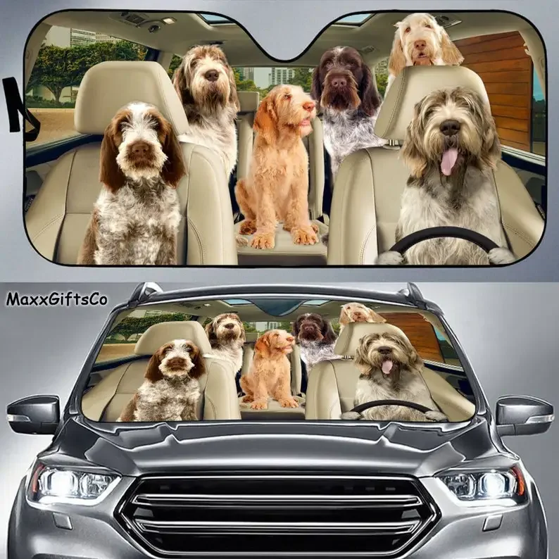 Автомобильный солнцезащитный козырек Spinone Italiano, семейный козырек для собак на ветровое стекло, автомобильные аксессуары для собак, украшение автомобиля, подарок для папы, мамы
Автомобильный солнцезащитный козырек Spinone Italiano, семейный козырек для собак на ветровое стекло, автомобильные аксессуары для собак, украшение автомобиля, подарок для папы, мамы