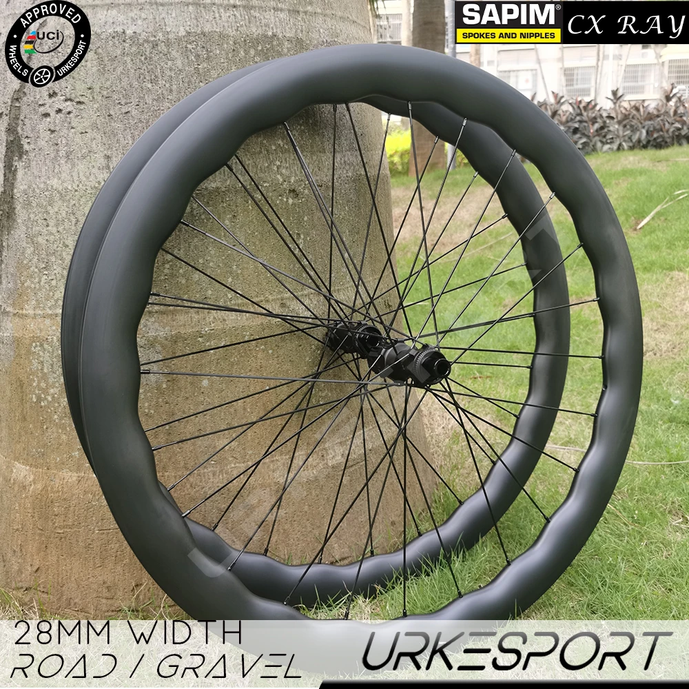 UCI Quality 36T Ratchet 700c Carbon Wheels Disc Brake Road Gravel UR03D Clincher Tubeless Sapim Light Wave Disc Brake Wheelset
UCI Quality 36T Ratchet 700c Carbon Wheels Disc Brake Road Gravel UR03D Clincher Tubeless Sapim Light Wave Disc Brake Wheelset