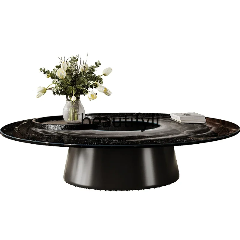 French retro creative minimalist round glass round coffee table living room home
French retro creative minimalist round glass round coffee table living room home