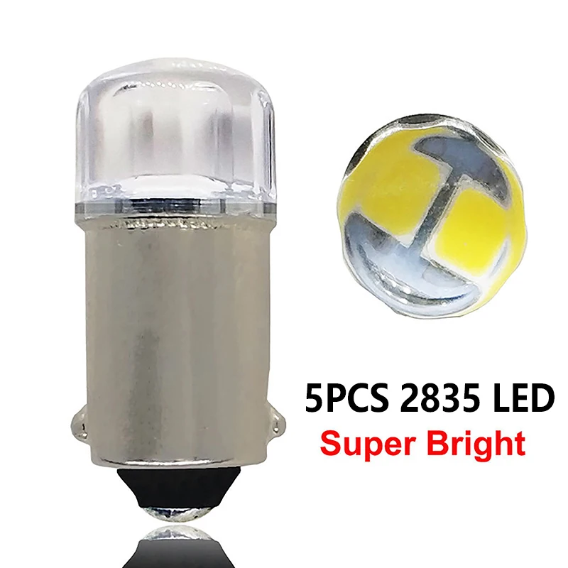 5Pcs BA9S Signal Lamp Led T4W 2835 Chip For Car Roof Lights Mirror Lights License Plate Lights 6000K 12V White Blue Led Lights
5Pcs BA9S Signal Lamp Led T4W 2835 Chip For Car Roof Lights Mirror Lights License Plate Lights 6000K 12V White Blue Led Lights