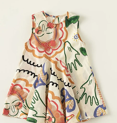Girls Dress Summer Sleeveless Small and Medium-sized Childrens Dress Baby Girl Design Cute and Sweet Childrens Dress
Girls Dress Summer Sleeveless Small and Medium-sized Childrens Dress Baby Girl Design Cute and Sweet Childrens Dress