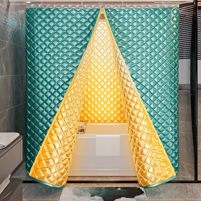 Thickened bath net bath cover Household square non-punching waterproof thermal insulation cover
Thickened bath net bath cover Household square non-punching waterproof thermal insulation cover