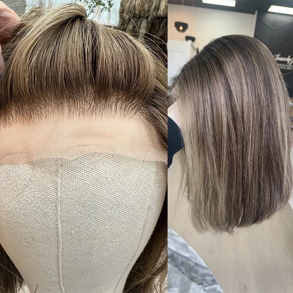 Ombre Honey Blonde Lace Wig Highlights Short Straight Bob Wig Human Hair Blend Preplucked Hairline for Women Cosplay Daily Party
Ombre Honey Blonde Lace Wig Highlights Short Straight Bob Wig Human Hair Blend Preplucked Hairline for Women Cosplay Daily Party