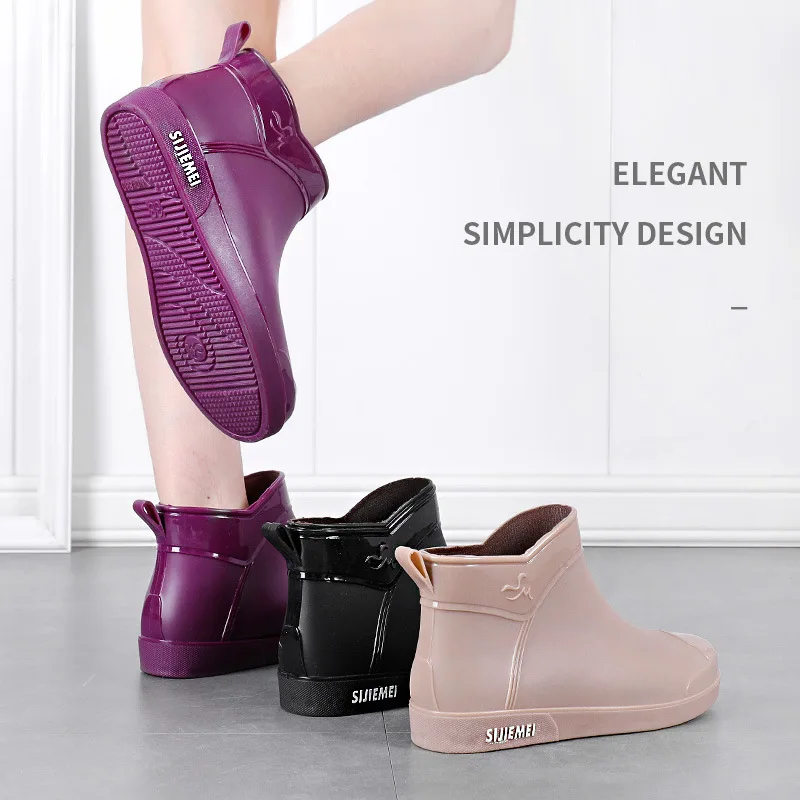 Spring Women's Fashion Short Rain Boots Low Cut Water Shoes Korean Style Waterproof Rubber Shoes Anti-Slip Wear-Resistant Fle...
Spring Women's Fashion Short Rain Boots Low Cut Water Shoes Korean Style Waterproof Rubber Shoes Anti-Slip Wear-Resistant Fle...