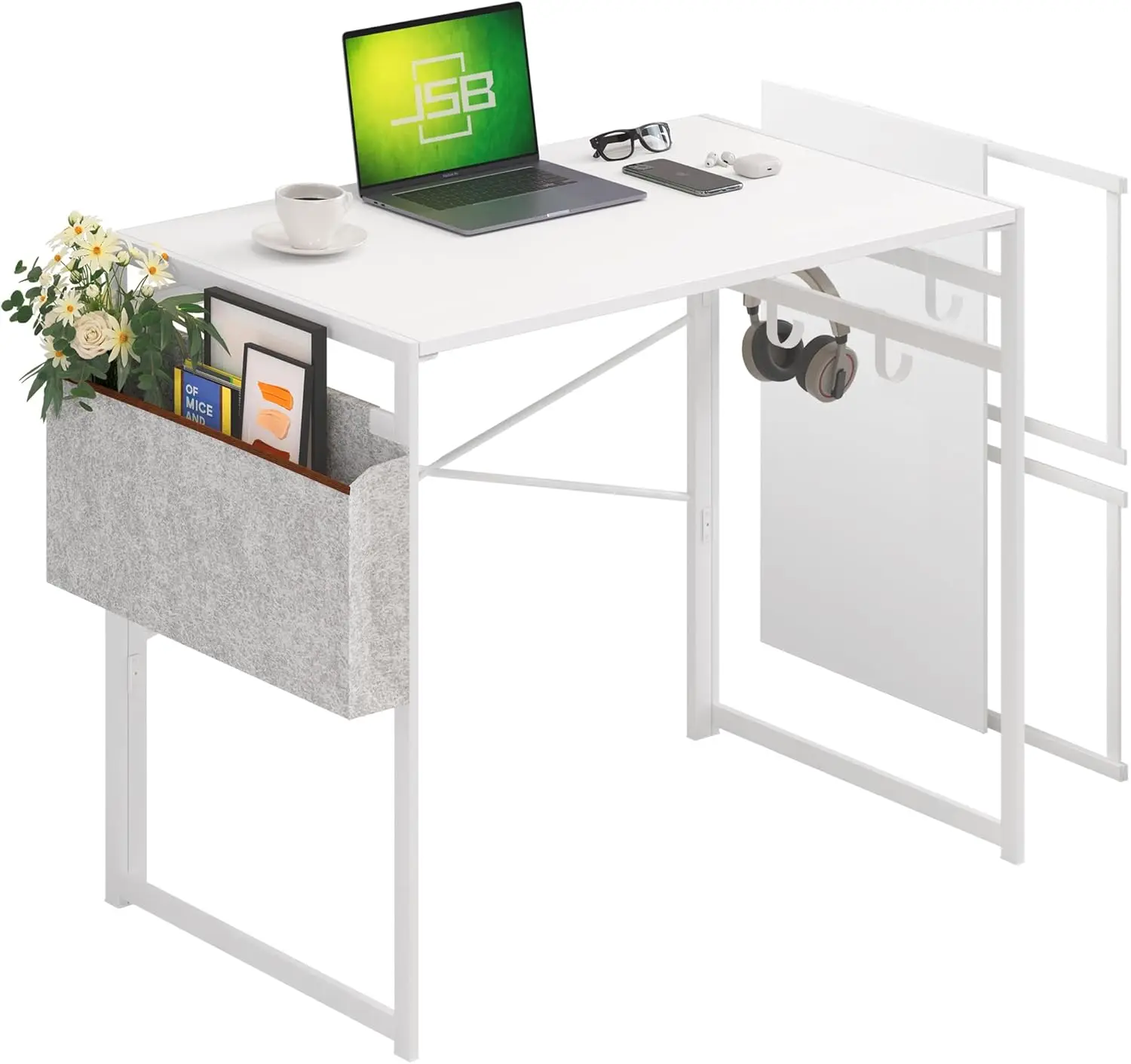 31.5"" Small Folding Desk, White Computer Desk With Storage Bag And Hook, Home Office Study Writing Desk Laptop Table For Small
31.5"" Small Folding Desk, White Computer Desk With Storage Bag And Hook, Home Office Study Writing Desk Laptop Table For Small
