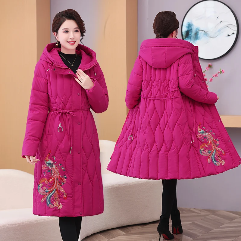 2025 New Ethnic Sle Slim Fit Cotton Jaet with Waist Cinching And Long over Knee Length Embroidery Crt Warm Thi Coat
2025 New Ethnic Sle Slim Fit Cotton Jaet with Waist Cinching And Long over Knee Length Embroidery Crt Warm Thi Coat