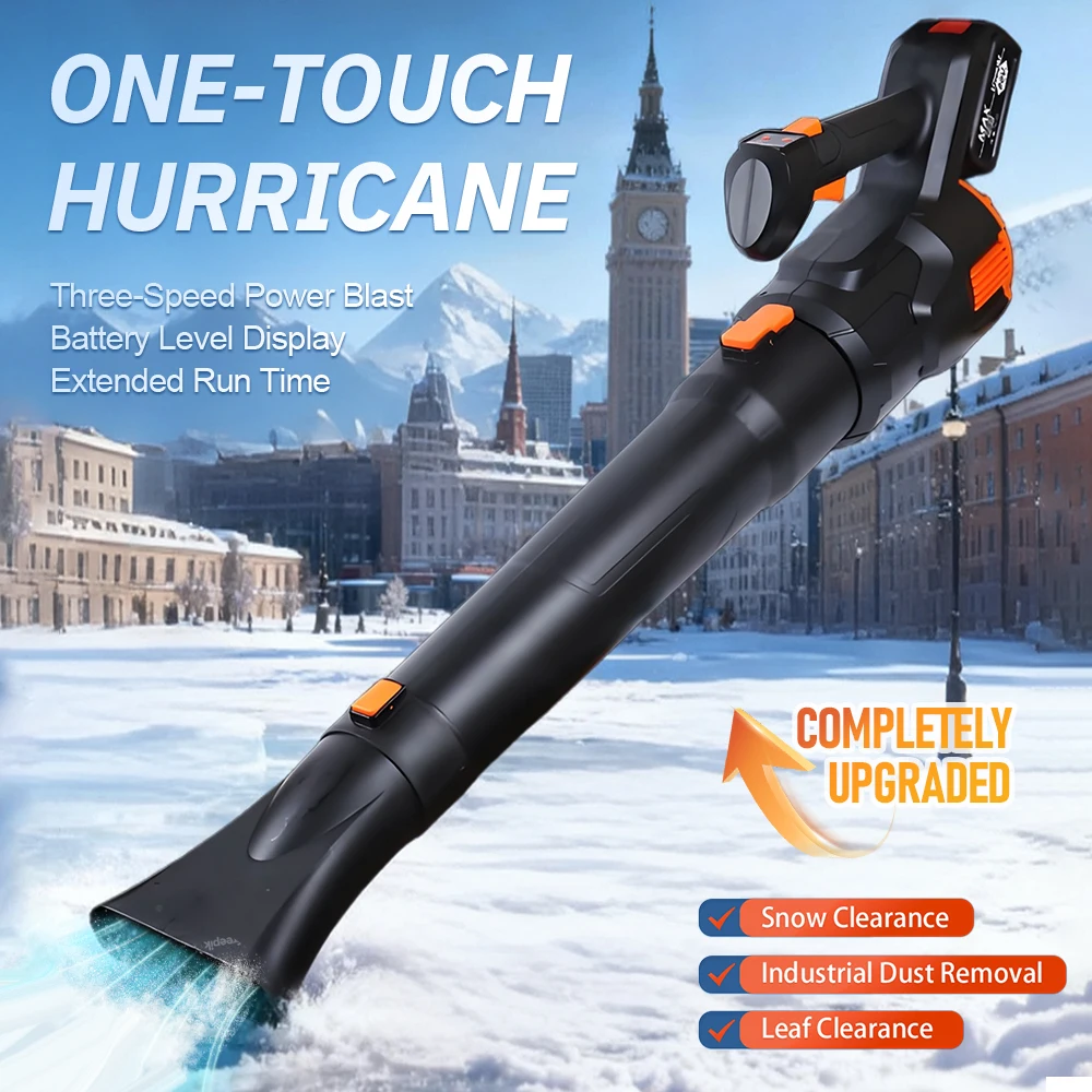 21V Electric Lithium-Ion Leaf Blower Cordless Blower Driveway Turbo Blower Portable Dust Blower High Power Efficient Snow Blower
21V Electric Lithium-Ion Leaf Blower Cordless Blower Driveway Turbo Blower Portable Dust Blower High Power Efficient Snow Blower