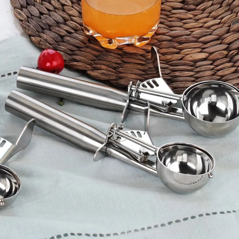 Stainless Steel Ice Cream Scoop Biscuit Cookie Scooper Food Baller Melon Tool Sorbet Pantry Kitchen Gadgets Accessories
Stainless Steel Ice Cream Scoop Biscuit Cookie Scooper Food Baller Melon Tool Sorbet Pantry Kitchen Gadgets Accessories
