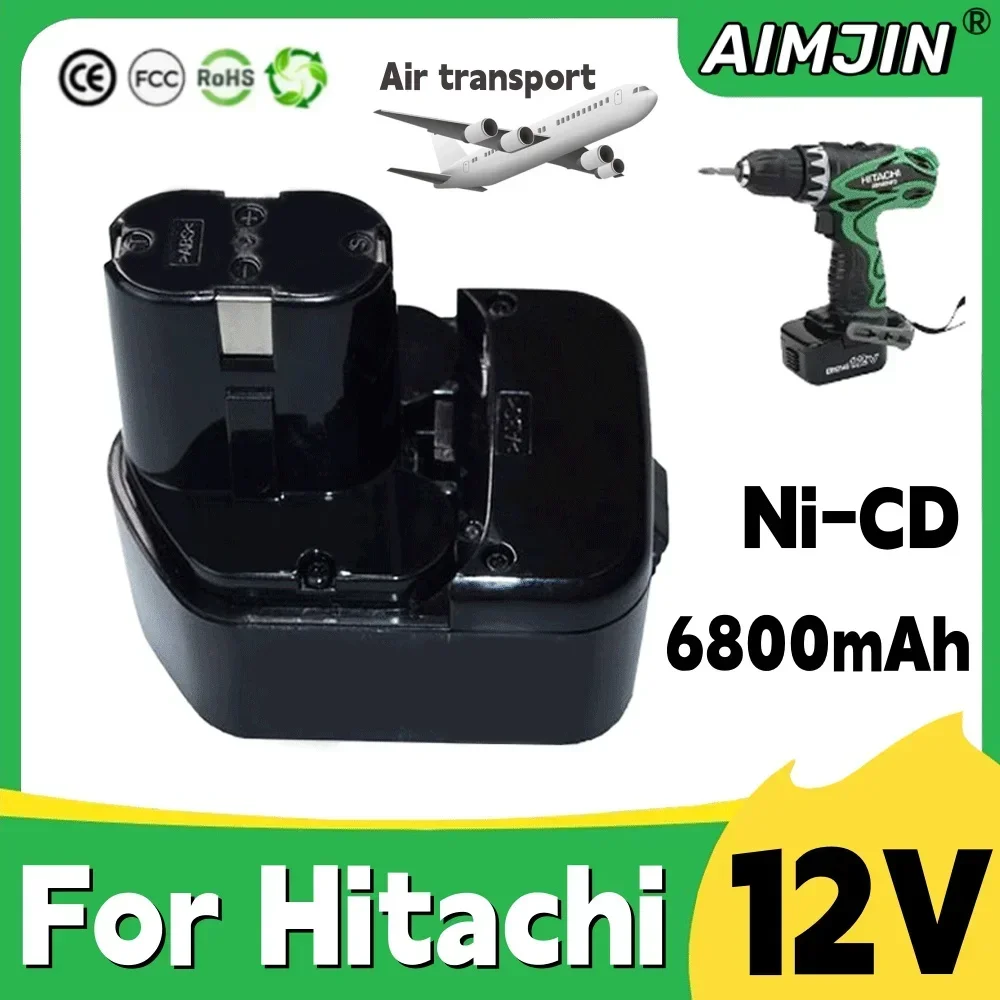 12V For Hitachi EB1212S 12V 6800mAh Rechargeable Battery EB1220BL EB1214S WR12DMR CD4D DH15DV C5D Cordless Drill Batteri
12V For Hitachi EB1212S 12V 6800mAh Rechargeable Battery EB1220BL EB1214S WR12DMR CD4D DH15DV C5D Cordless Drill Batteri