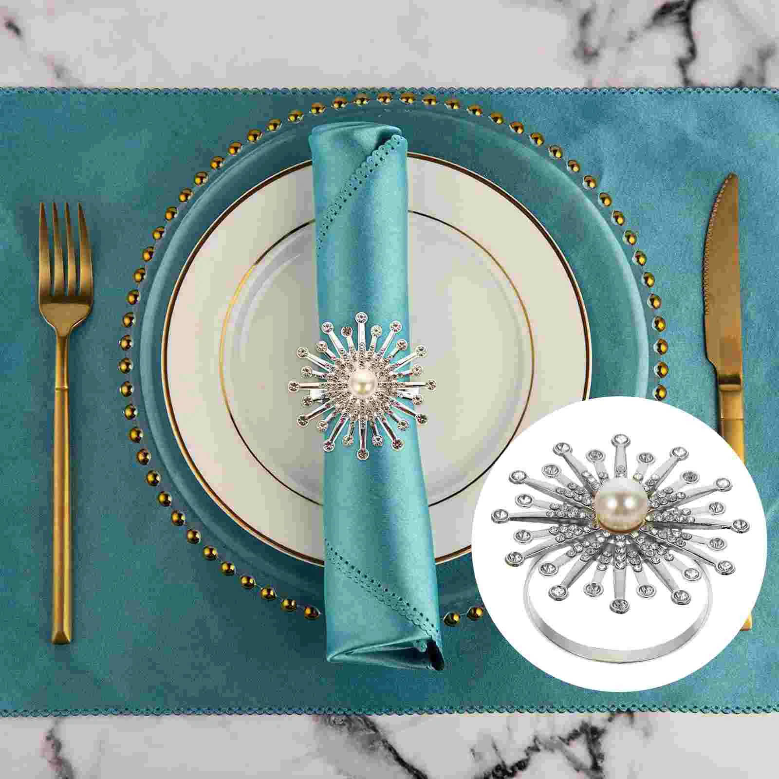 6 Pcs Pearl Napkin Ring Sunflower Holders Hotel Buckles Banquet Shape Table Supplies Party Rings
6 Pcs Pearl Napkin Ring Sunflower Holders Hotel Buckles Banquet Shape Table Supplies Party Rings