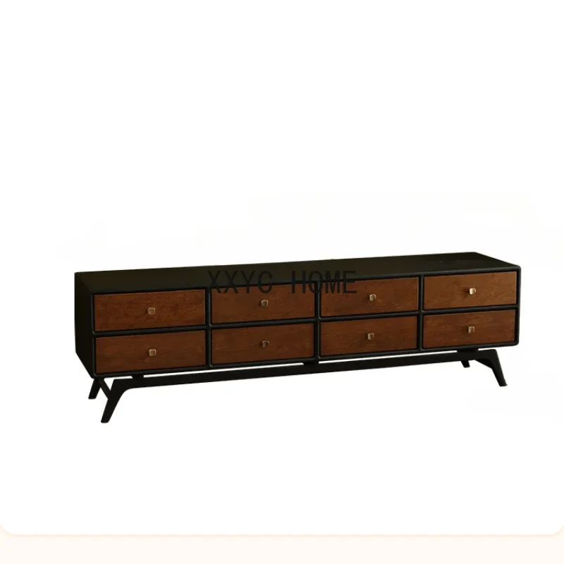 Solid Wood Retro Matte Black TV Cabinet Republic of China Nanyang Display Cabinet Simple Locker living room furniture
Solid Wood Retro Matte Black TV Cabinet Republic of China Nanyang Display Cabinet Simple Locker living room furniture