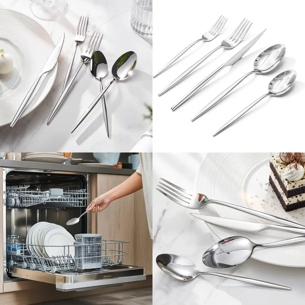 Набор столовых приборов из нержавеющей стали 18/10 из 40 предметов — столовые приборы премиум-класса для дома, кухни и свадьбы, можно мыть в посудомоечной машине
Набор столовых приборов из нержавеющей стали 18/10 из 40 предметов — столовые приборы премиум-класса для дома, кухни и свадьбы, можно мыть в посудомоечной машине