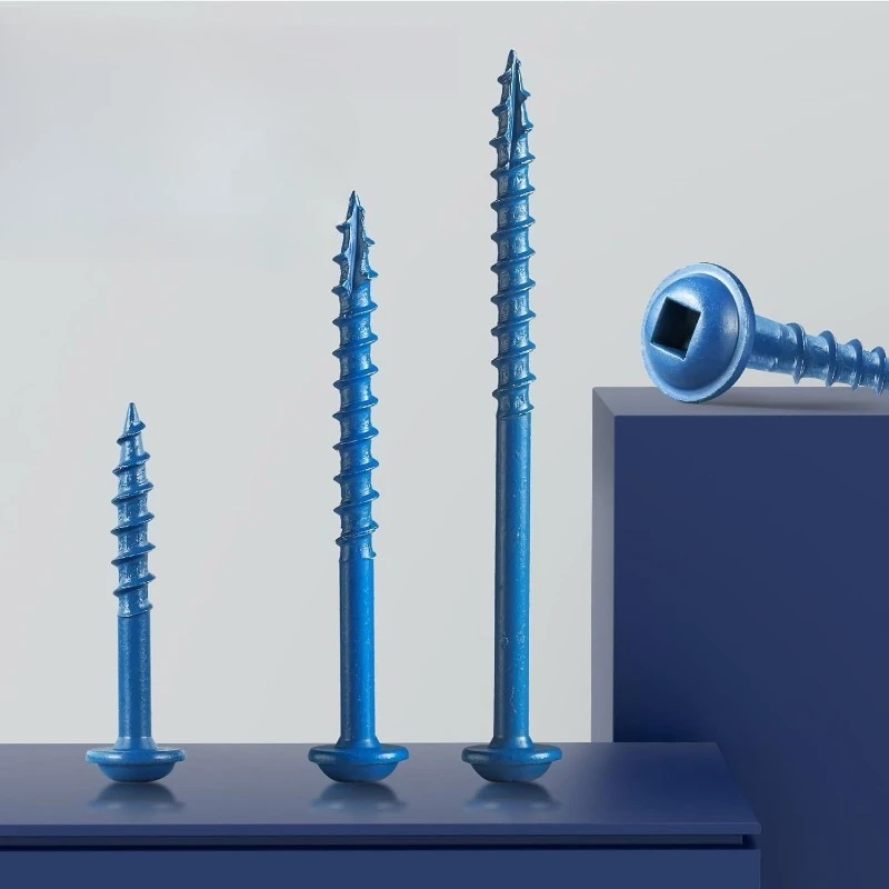 Pocket Hole Screws Assortment Kit, 160pcs in 5 Sizes, 8 x 1, 1-1/4", 1-1/2", 2", 2-1/2", Blue Anti-Rust Coated Pocket Hole Screw
Pocket Hole Screws Assortment Kit, 160pcs in 5 Sizes, 8 x 1, 1-1/4", 1-1/2", 2", 2-1/2", Blue Anti-Rust Coated Pocket Hole Screw