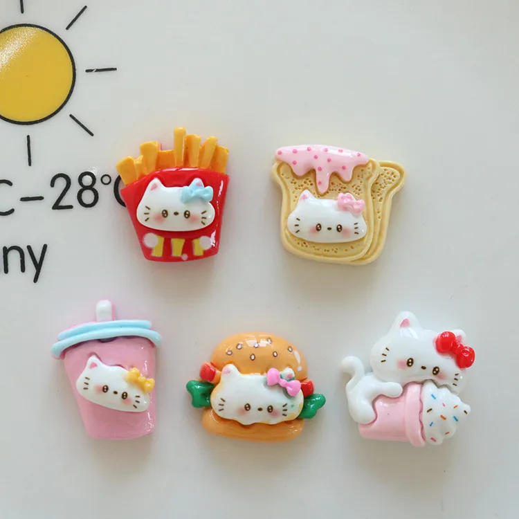 100pcs Kawaii Flatback Resin Cartoon Hello Kitty Hamburger Series DIY for Refrigerator Phone Case Hairband Earrings Accessories
100pcs Kawaii Flatback Resin Cartoon Hello Kitty Hamburger Series DIY for Refrigerator Phone Case Hairband Earrings Accessories