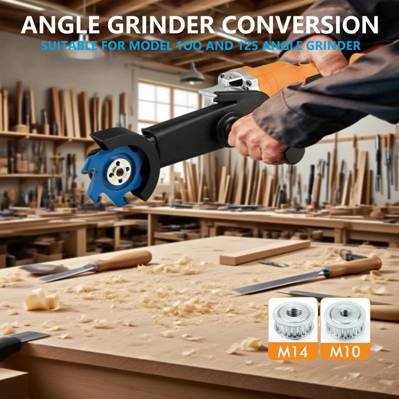 2025 New Portable Angle Grinder Conversion Head Durable ABS & Alloy Steel Easy to Use Wide Application Tool for Sculpting
2025 New Portable Angle Grinder Conversion Head Durable ABS & Alloy Steel Easy to Use Wide Application Tool for Sculpting