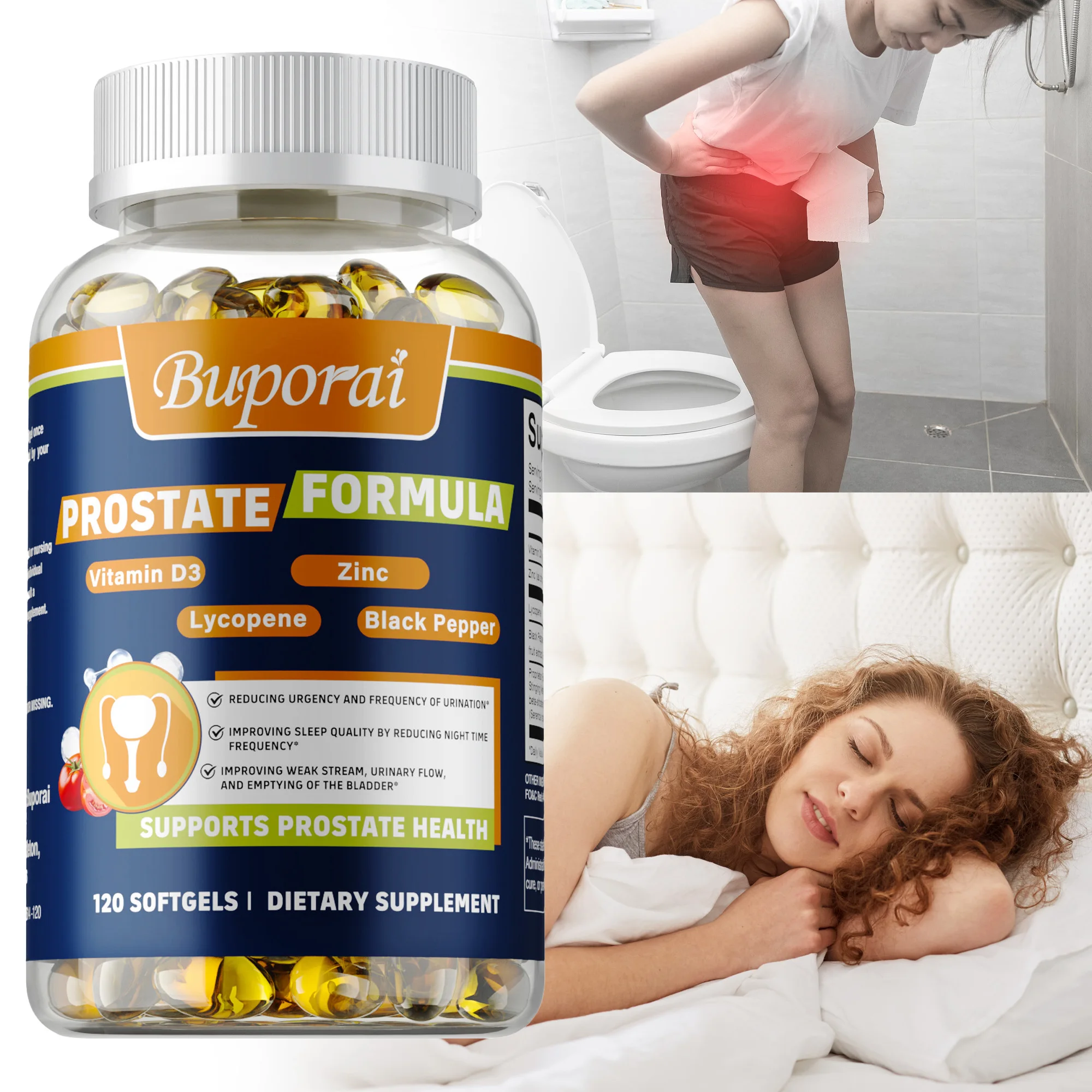 Prostate Formula - for Urinary Tract Function & Prostate Health, Prostate Discomfort, Helps Urination and Improves Sleep
Prostate Formula - for Urinary Tract Function & Prostate Health, Prostate Discomfort, Helps Urination and Improves Sleep