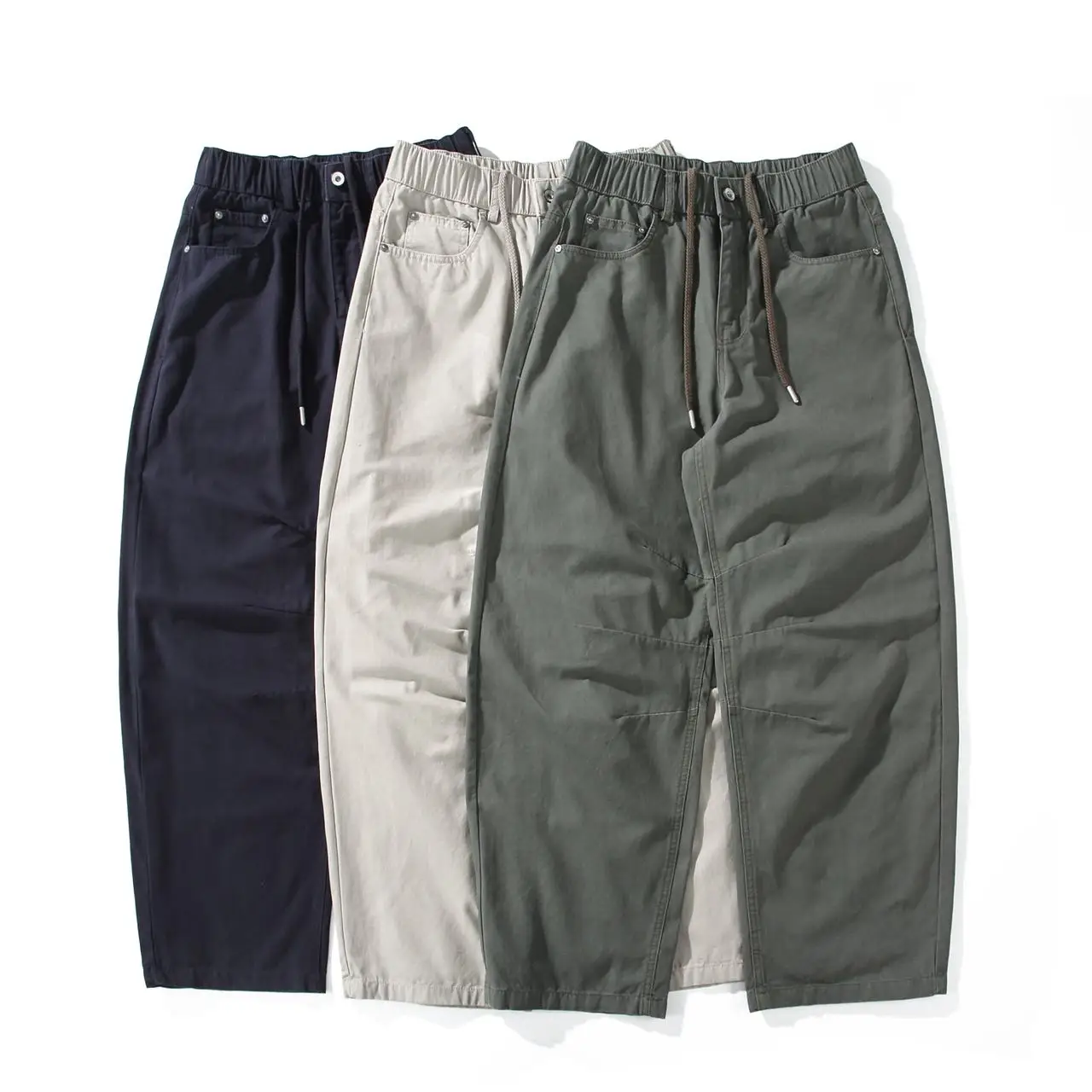 Retro Japanese Style Loose Straight Leg Casual Pants Cotton Canvas Workwear Logging Cord Drawstring Washed Youth Trousers
Retro Japanese Style Loose Straight Leg Casual Pants Cotton Canvas Workwear Logging Cord Drawstring Washed Youth Trousers