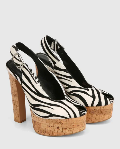 2026 summer new in platform zebra print clogs sandals pvc clear peep toe chunky heels slingback high heels luxury designer shoes
2026 summer new in platform zebra print clogs sandals pvc clear peep toe chunky heels slingback high heels luxury designer shoes