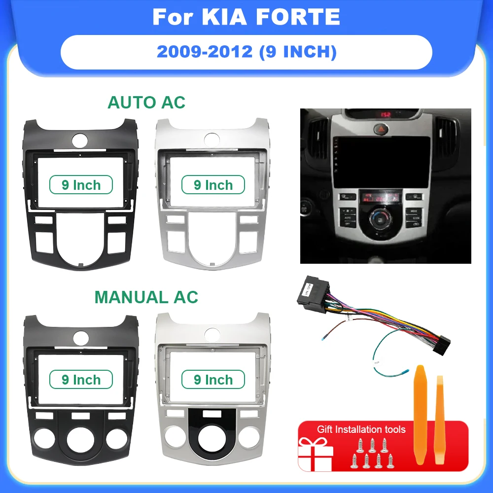 For 2009-2012 KIA FORTE(9Inch) Car Radio Fascias Android GPS MP5 Stereo Player 2Din Head Unit Panel Dash Frame Installation Trim
For 2009-2012 KIA FORTE(9Inch) Car Radio Fascias Android GPS MP5 Stereo Player 2Din Head Unit Panel Dash Frame Installation Trim