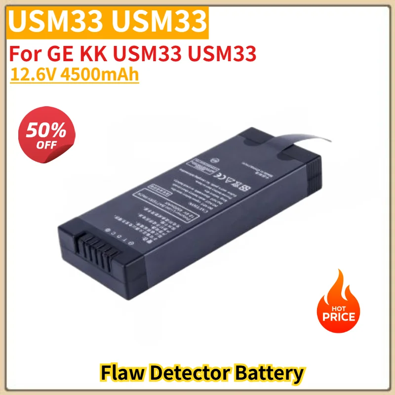 High Quality USM33 USM33 12.6V 4500mAh Flaw Detector Battery for GE KK Brand New Replacement Battery
High Quality USM33 USM33 12.6V 4500mAh Flaw Detector Battery for GE KK Brand New Replacement Battery