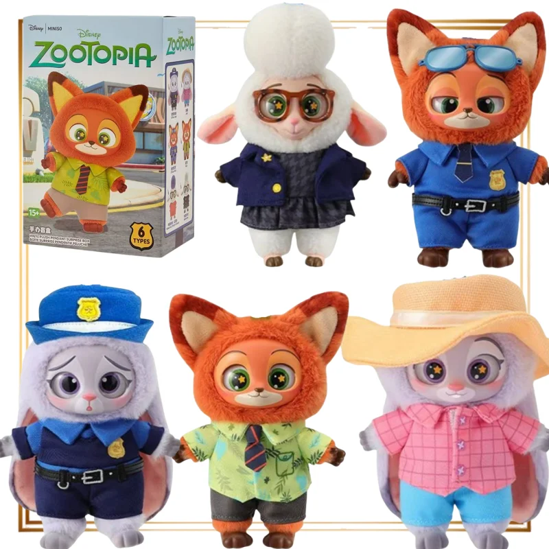 MINISO Genuine Zootopia Blind Box Rubber Plush Pendant Doll Ornaments Anime Judy Mystery Gifts Nick Decoration Toy Perimeter
MINISO Genuine Zootopia Blind Box Rubber Plush Pendant Doll Ornaments Anime Judy Mystery Gifts Nick Decoration Toy Perimeter