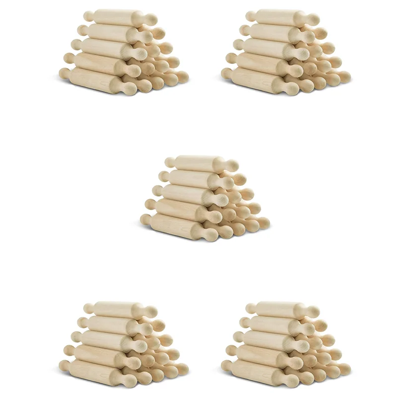 75 Pieces Wooden Mini Rolling Pin 6 Inches Long Kitchen Baking Rolling Pin Small Wood Dough Roller For Children Fondant-B09B
75 Pieces Wooden Mini Rolling Pin 6 Inches Long Kitchen Baking Rolling Pin Small Wood Dough Roller For Children Fondant-B09B