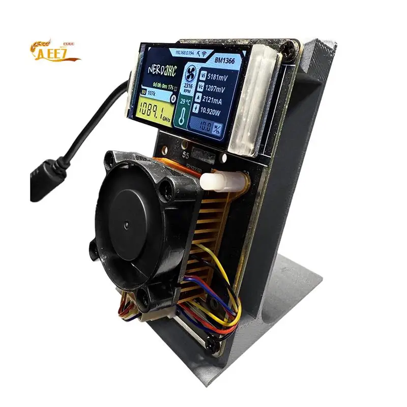 AEE7-Nerdaxe Nerdminer Вертикальный майнер 500Gh/S BM1366 ASIC Chip Solo Lottery BTC Miner Bitaxe Лотерейный майнер
AEE7-Nerdaxe Nerdminer Вертикальный майнер 500Gh/S BM1366 ASIC Chip Solo Lottery BTC Miner Bitaxe Лотерейный майнер