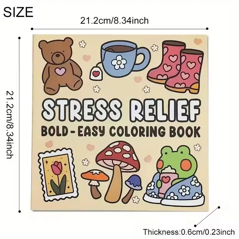 Stress Relief Bold Easy Coloring Book for Adults and Teens Stress Relief Creative Fun Activity Book Christmas New Year Gift
Stress Relief Bold Easy Coloring Book for Adults and Teens Stress Relief Creative Fun Activity Book Christmas New Year Gift