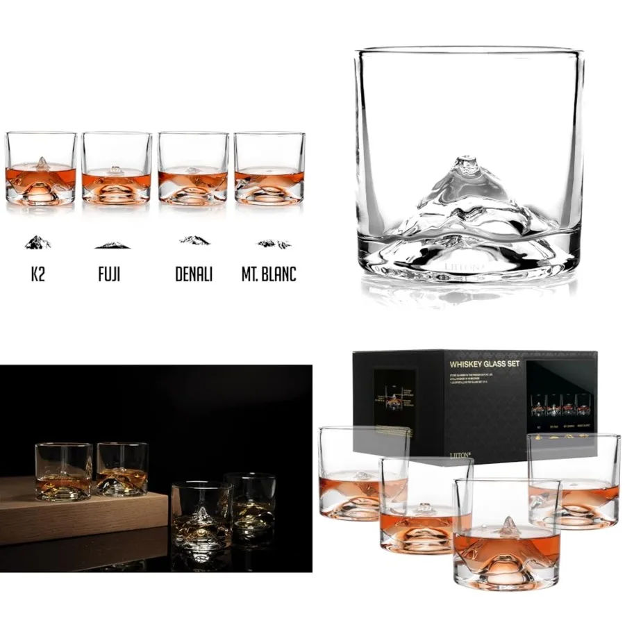 Heavy Crystal Whiskey Glasses Gift, Thick Freezable Bourbon Glass 1lb Each, Premium Whiskey Gifts for Men, Frozen Crystal Chill
Heavy Crystal Whiskey Glasses Gift, Thick Freezable Bourbon Glass 1lb Each, Premium Whiskey Gifts for Men, Frozen Crystal Chill
