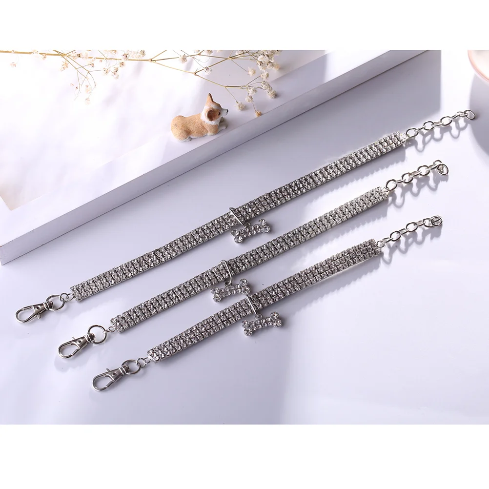 1Pcs Pet Collar Rhinestone Dog Collar Necklace Elastic Cat Neck Chain with Bone Charm for White Size S 20Cm 5Cm
1Pcs Pet Collar Rhinestone Dog Collar Necklace Elastic Cat Neck Chain with Bone Charm for White Size S 20Cm 5Cm