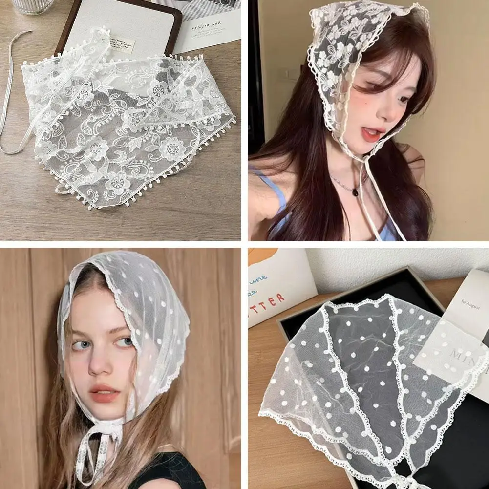 Lace Triangular Scarf Hair Band Headscarf Veil 2025 Belt Ribbon Edited Hair Hair Band Accessories Korean Girl Women Kerchief
Lace Triangular Scarf Hair Band Headscarf Veil 2025 Belt Ribbon Edited Hair Hair Band Accessories Korean Girl Women Kerchief