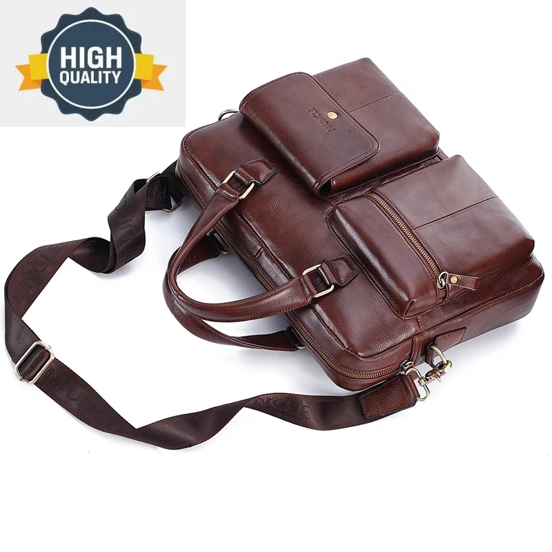 Travel Handbag Men Brand 's Genuine Leather Bag 14 inch Computer/Office Laptop Bags for Briefcases Male Messenger
Travel Handbag Men Brand 's Genuine Leather Bag 14 inch Computer/Office Laptop Bags for Briefcases Male Messenger