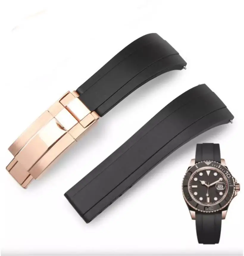 Watch Accessories Rubber Strap Men Watch Strap Suitable For Rolex New Yacht Model Strap 20mm 21mm Silicone Watch Chain
Watch Accessories Rubber Strap Men Watch Strap Suitable For Rolex New Yacht Model Strap 20mm 21mm Silicone Watch Chain