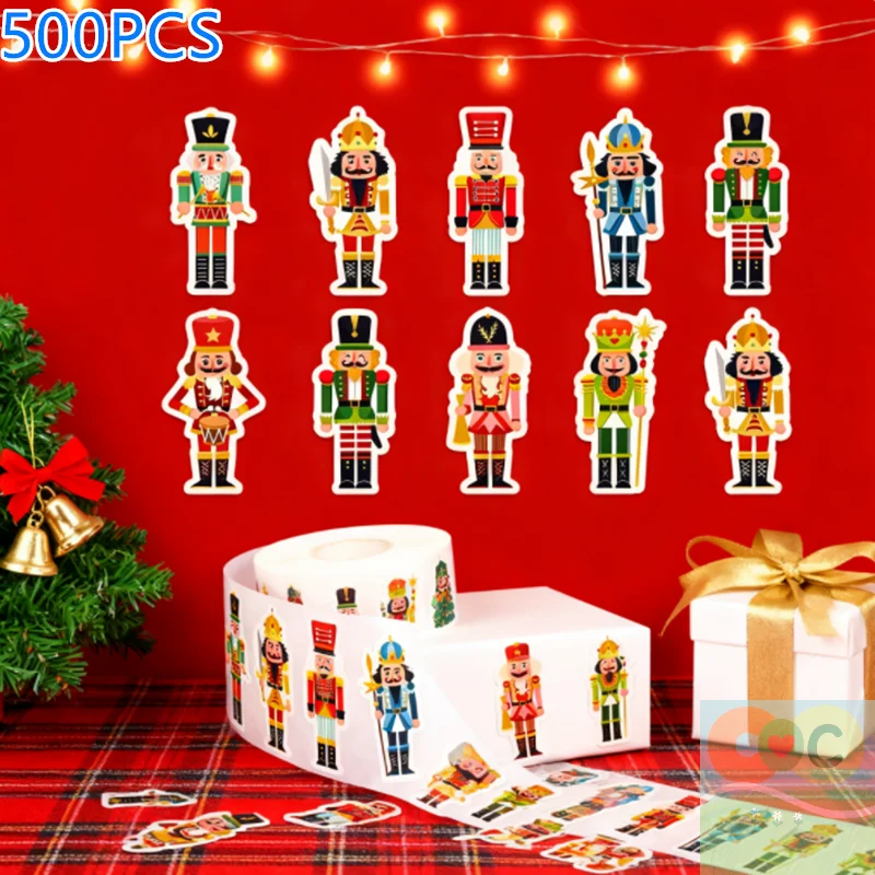 HUAHUAP упаковка из 500 милых мультяшных рождественских наклеек «Щелкунчик» «Король и солдат» для украшенияHUAHUA
HUAHUAP упаковка из 500 милых мультяшных рождественских наклеек «Щелкунчик» «Король и солдат» для украшенияHUAHUA