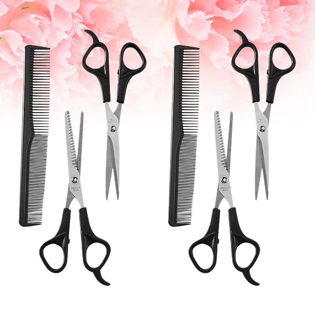 2Sets Haircut Scissors Kit Professional Barber Shears Premium Anti-Rust Hair Styling Tools for Home
2Sets Haircut Scissors Kit Professional Barber Shears Premium Anti-Rust Hair Styling Tools for Home