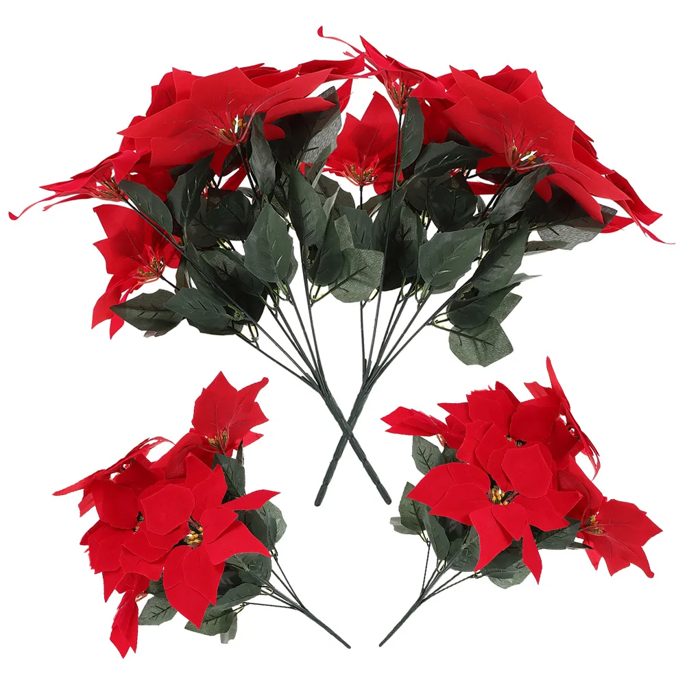 4 Pcs Poinsettia Flowers Lifelike Decorations Vase Decors Christmas Home Poinsettia Christmas Decorations Office
4 Pcs Poinsettia Flowers Lifelike Decorations Vase Decors Christmas Home Poinsettia Christmas Decorations Office