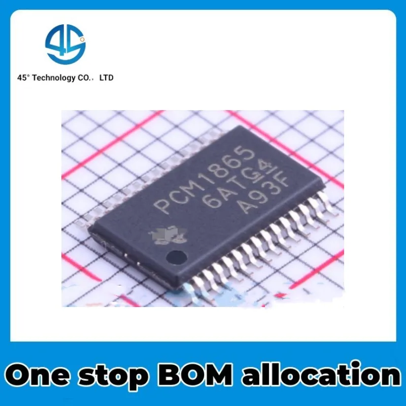 5PCS Original genuine PCM1865DBTR TSSOP-30 screen printed PCM1865 audio analog amplifier NEW IC Chipset
5PCS Original genuine PCM1865DBTR TSSOP-30 screen printed PCM1865 audio analog amplifier NEW IC Chipset
