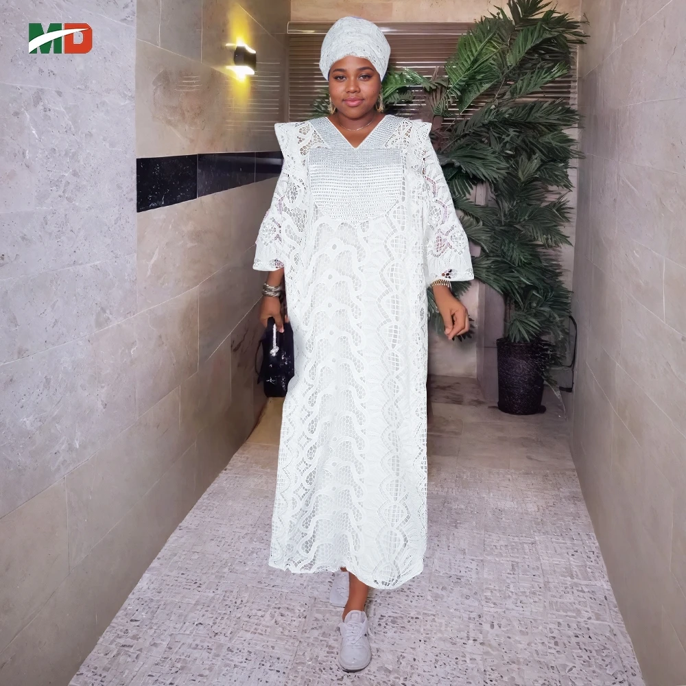 MD African Dress Plus Size For Women Elegant Dubai Turkey Africa Clothing Wedding Party Gown Church White Lace Clothes 2025 New
MD African Dress Plus Size For Women Elegant Dubai Turkey Africa Clothing Wedding Party Gown Church White Lace Clothes 2025 New