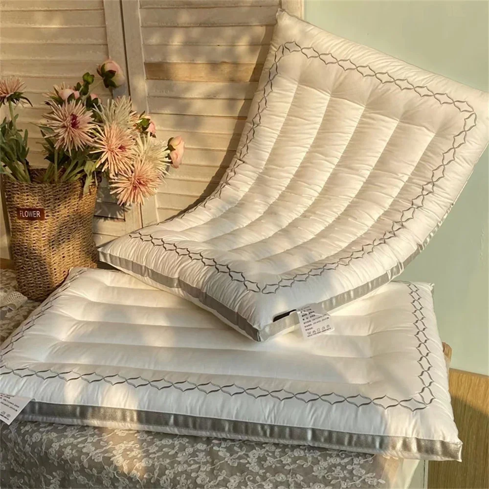 100% Cotton Low Pillow Bed Hotel Home Decor Pillows for Bedroom Soft To Help Sleep Adult Protection Cervical Pillow Core Bedding
100% Cotton Low Pillow Bed Hotel Home Decor Pillows for Bedroom Soft To Help Sleep Adult Protection Cervical Pillow Core Bedding