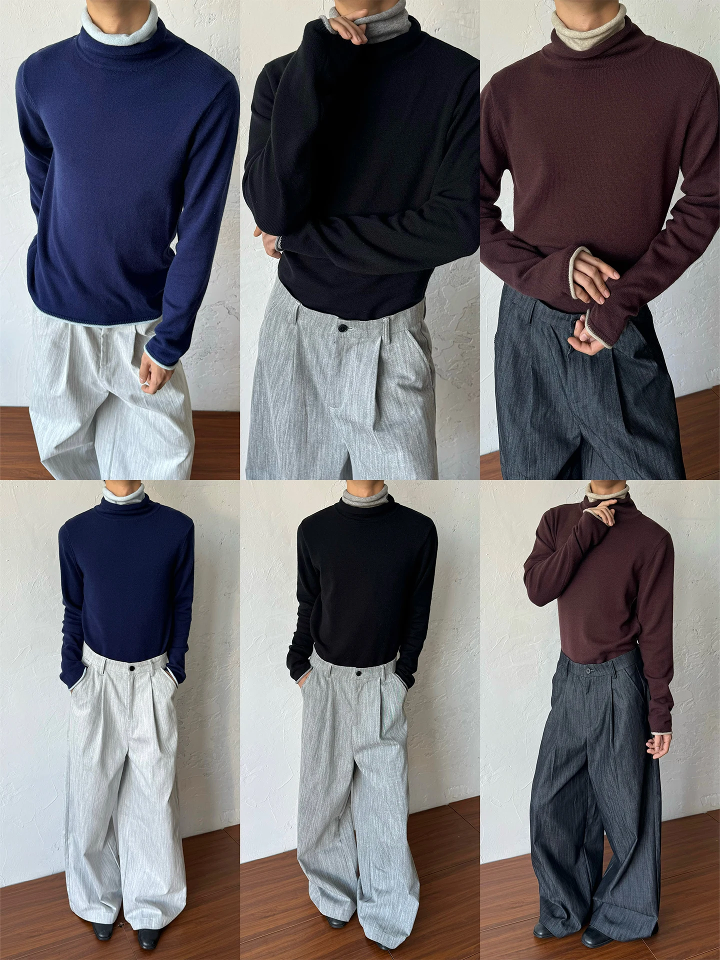 Korean Style High Collar Long Sleeve Knitted Sweater Warm Base Layer Shirt Cuffed Couple Fit Cotton Polyester Spandex Leather
Korean Style High Collar Long Sleeve Knitted Sweater Warm Base Layer Shirt Cuffed Couple Fit Cotton Polyester Spandex Leather